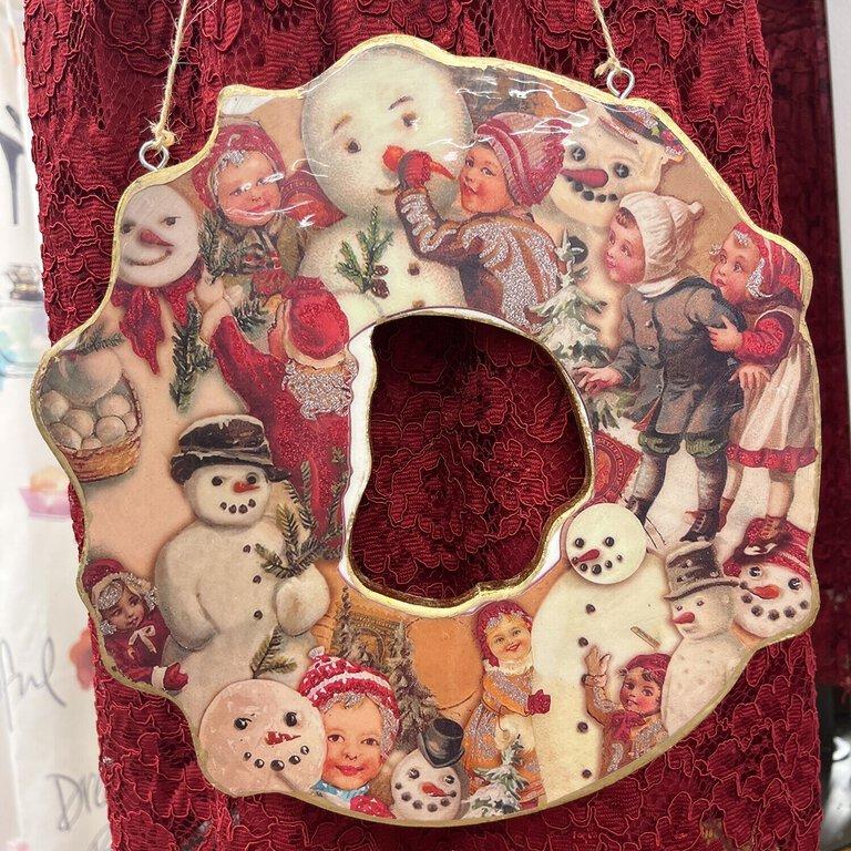 Abbott Snowmen & Kids Wreath
