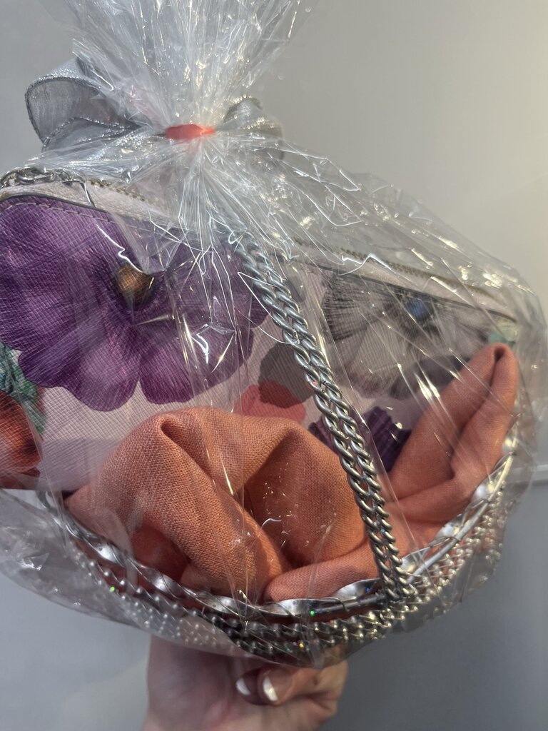 $65 Value Gift Basket in Peach & Aqua