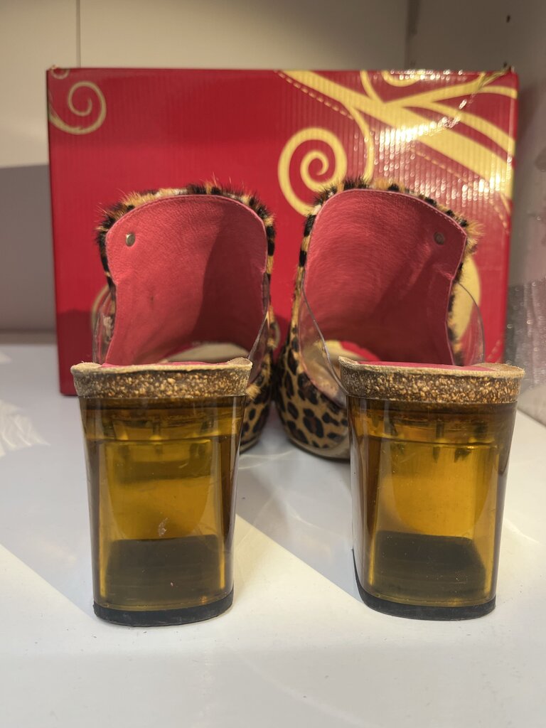 Leopard Clear Heels