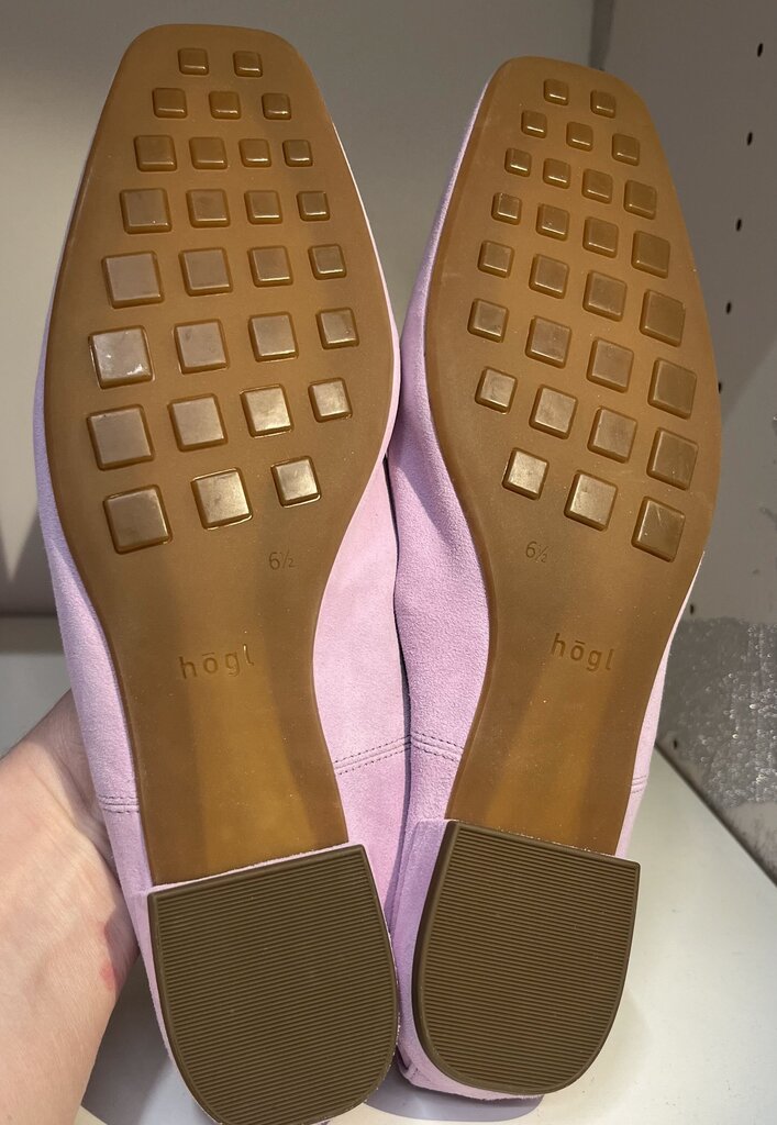 Hogl Suede Elastic Heel Shoe 6.5 = 10.5