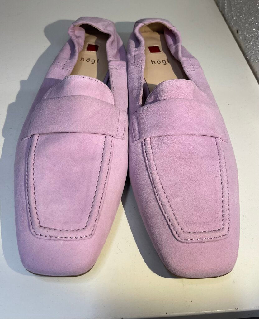 Hogl Suede Elastic Heel Shoe 6.5 = 10.5