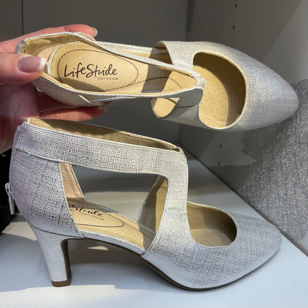 Lifestride Metallic Heels 9.5