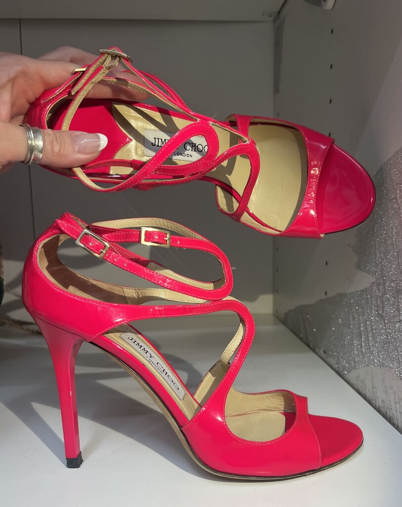 Jimmy Choo Lackledershocking Patent Leather Heels 39-8