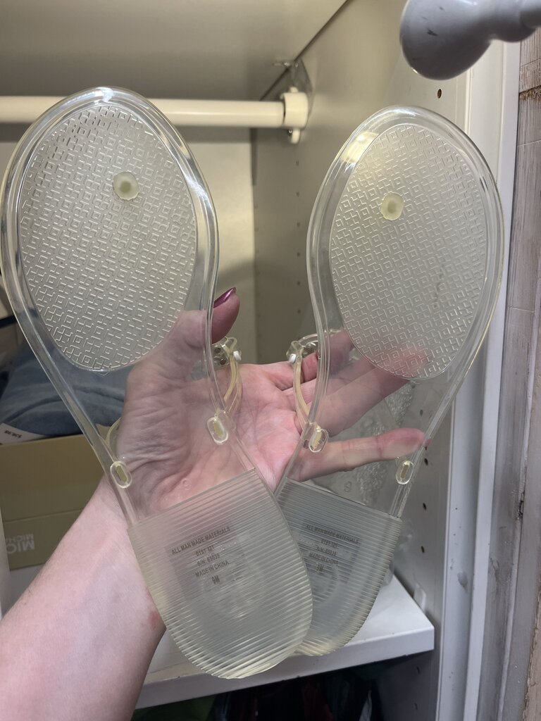 Tory Burch Clear Jelly Thong Sandals 9