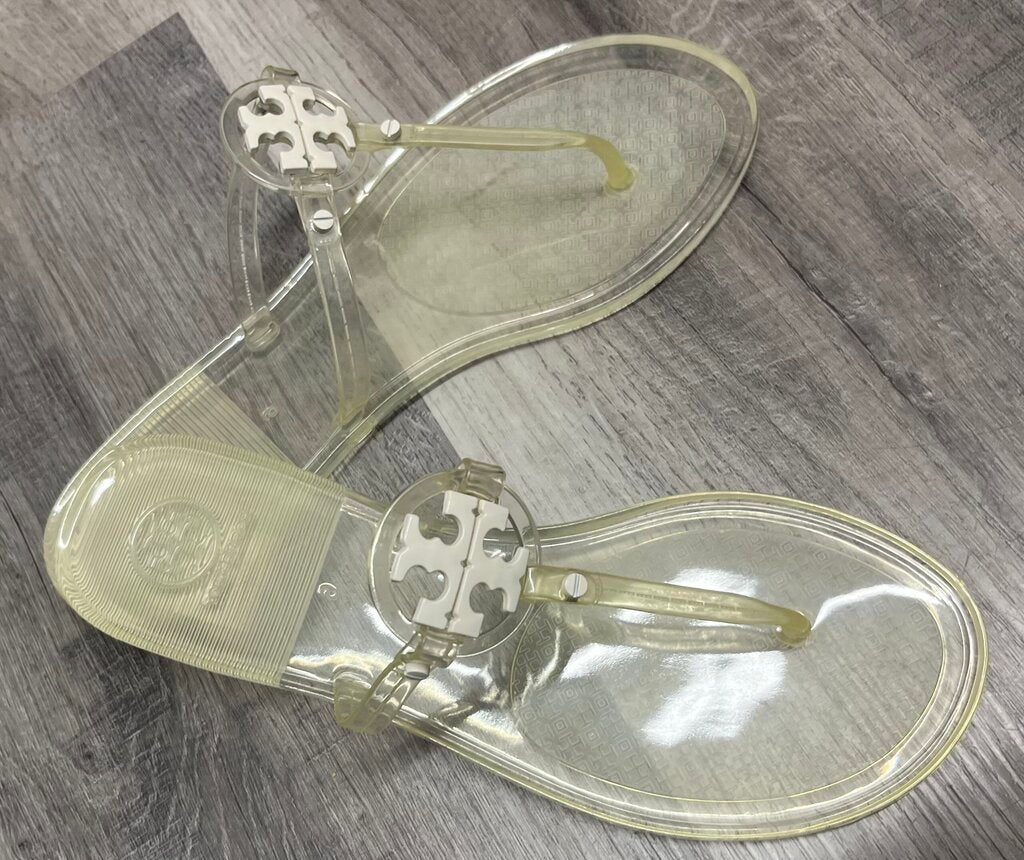 Tory Burch Clear Jelly Thong Sandals 9