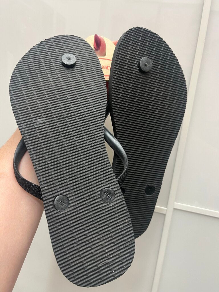 Havaianas Sparkle Thong Flip Flops 40-9