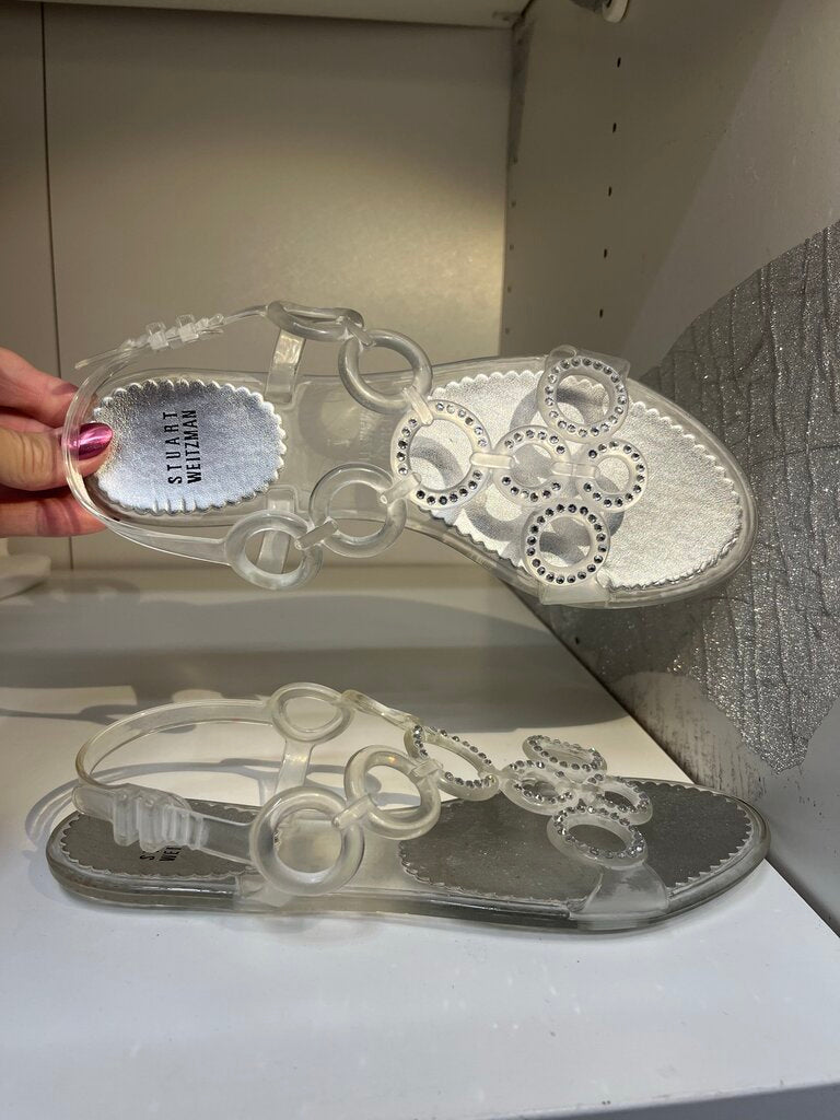 Stuart Weitzman Circle Jelly Flats 7