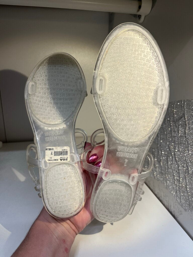 Stuart Weitzman Circle Jelly Flats 7