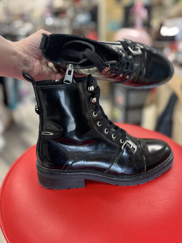 ALL Saints Patent Leather Boots 40-9