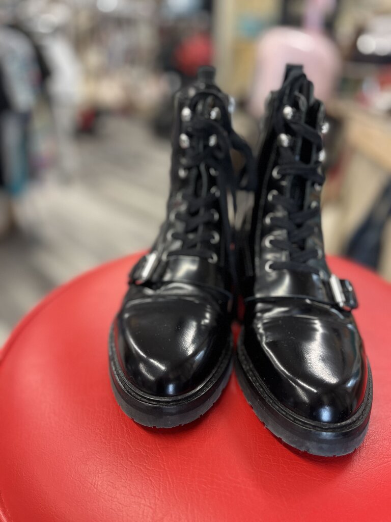 ALL Saints Patent Leather Boots 40-9