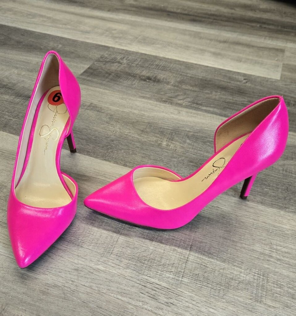 Jessica Simpson Neon Pink Heels 6
