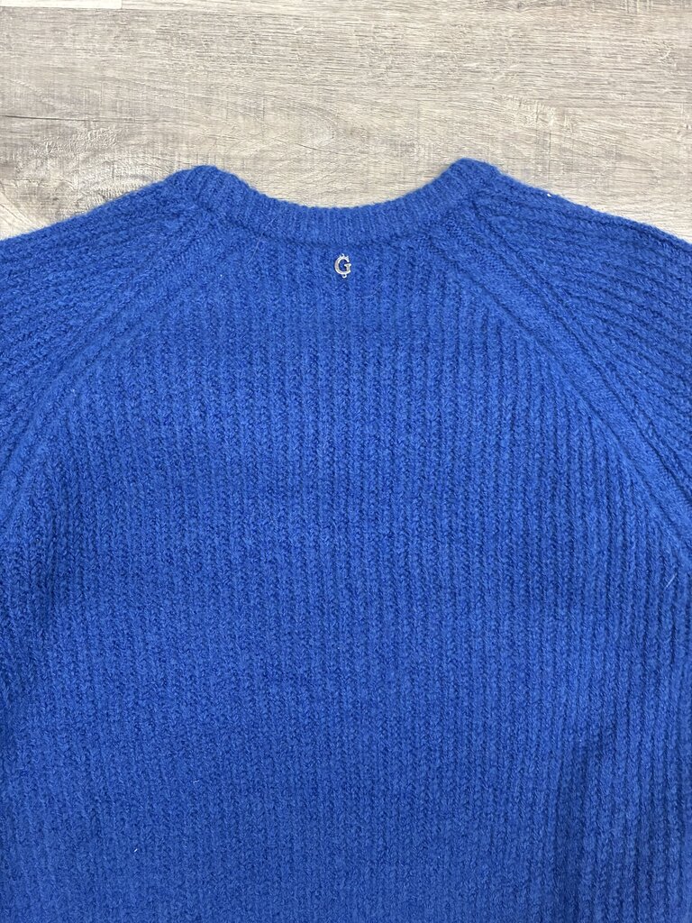 Guess Fuzzy Blue Sweater M