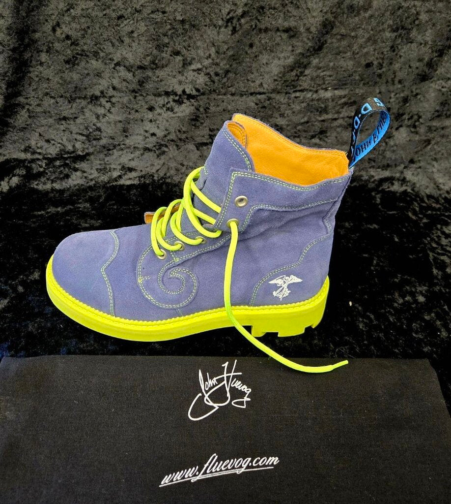 John Fluevog Urban Derby Swirl Denim 8