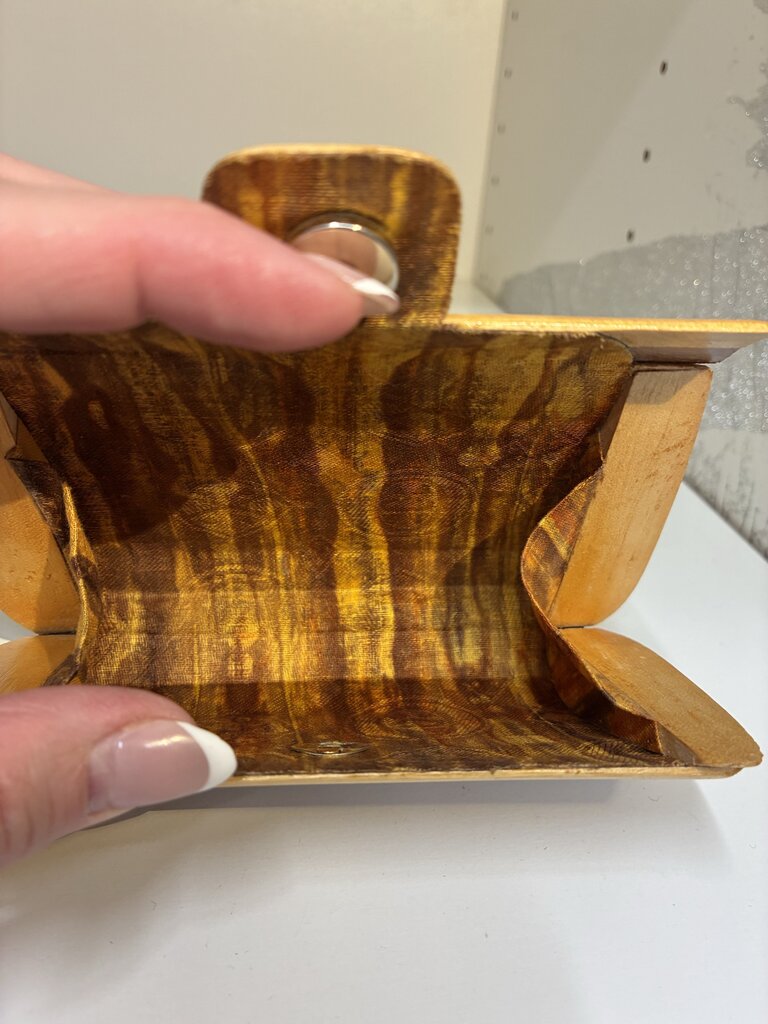 Wooden Slat Mini Purse