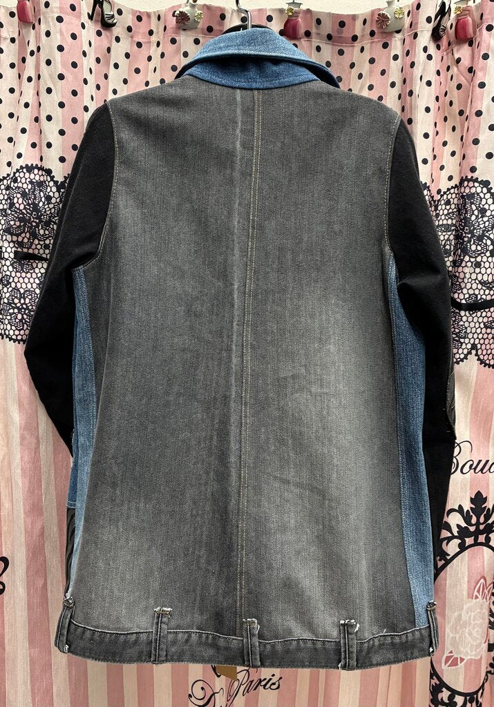 Handmade By Lucie Drawstring Collar Zip Jacket L