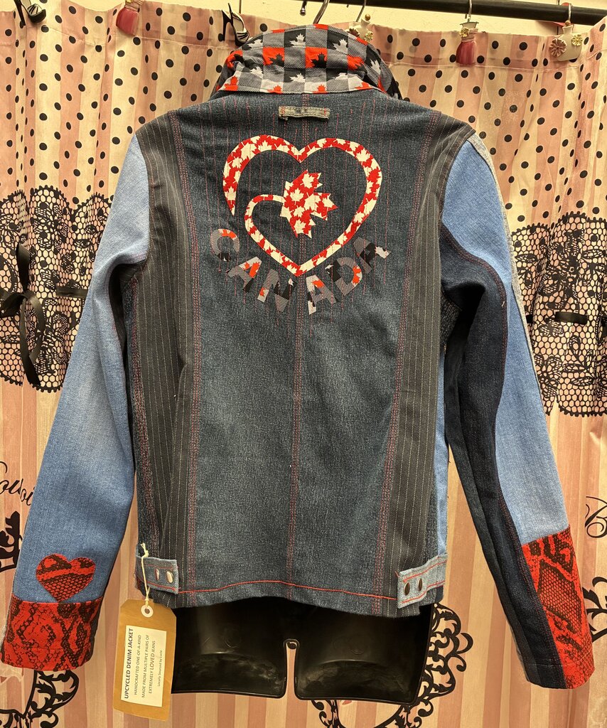 Handmade By Lucie Canada Jean Jacket M/L
