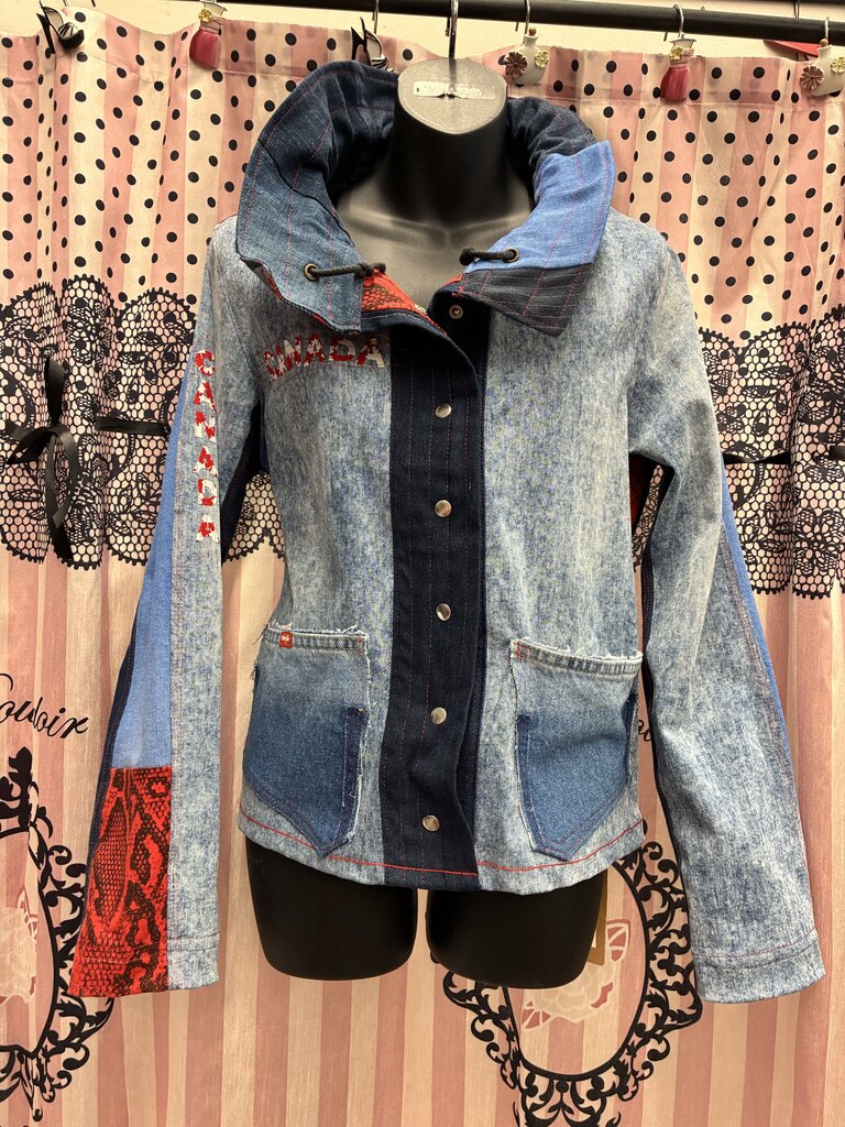 Handmade By Lucie Canada Jean Jacket M/L