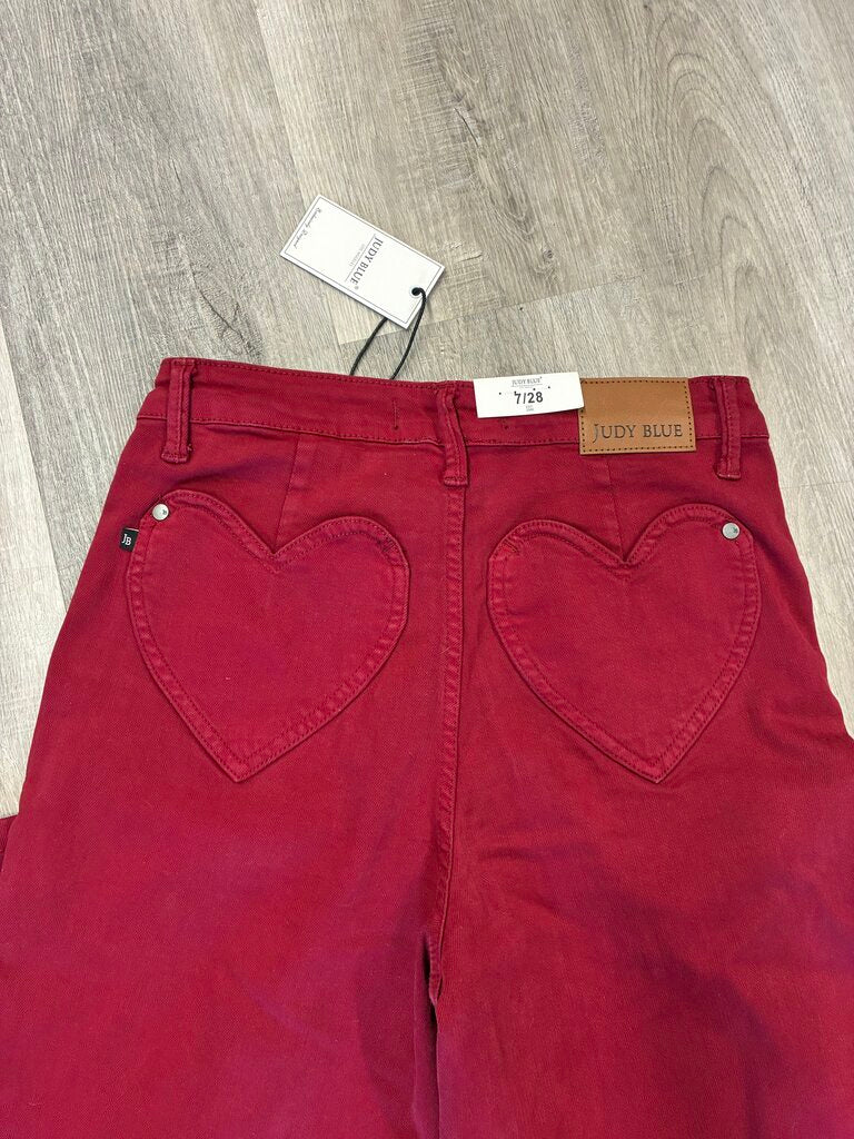 Judy Blue Heart Pocket Jeans 7/28