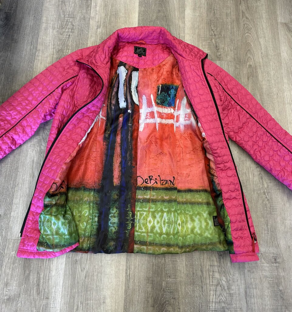 Ubu Pink Quilted Zip Jacket M