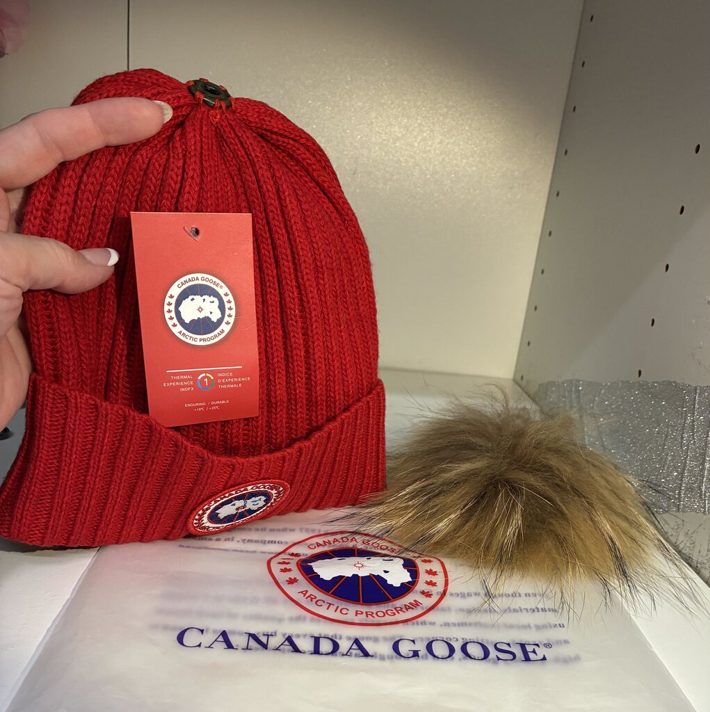 Canada Goose Fur Pom Touque