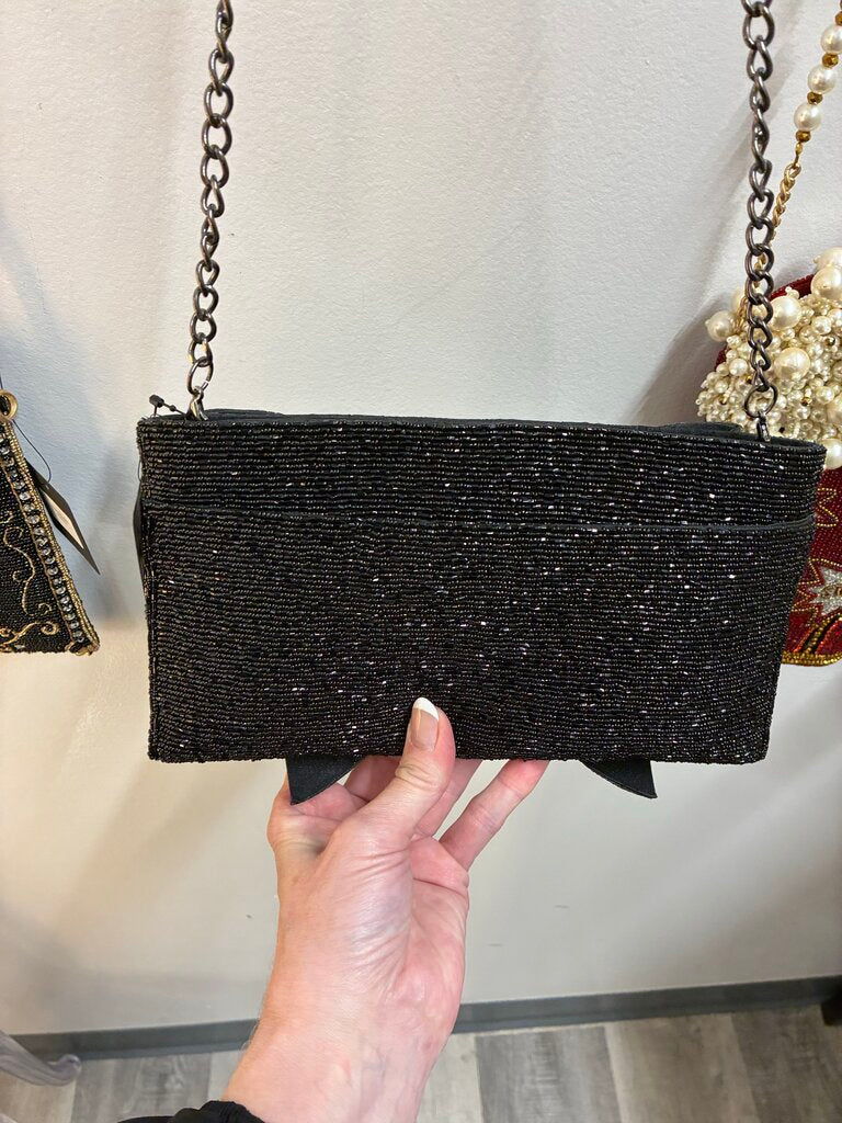 Mary Frances Bow Chic Sparkly Clutch
