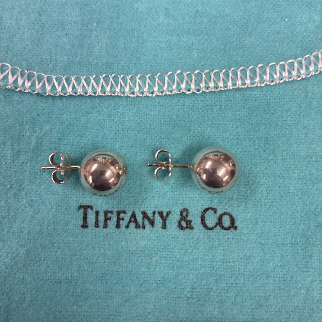 Tiffany & Co. 10mm Silver Ball Earrings