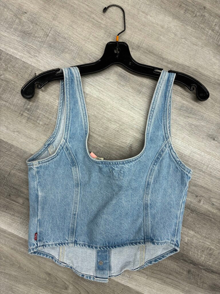 Levis Button Jean Vest S