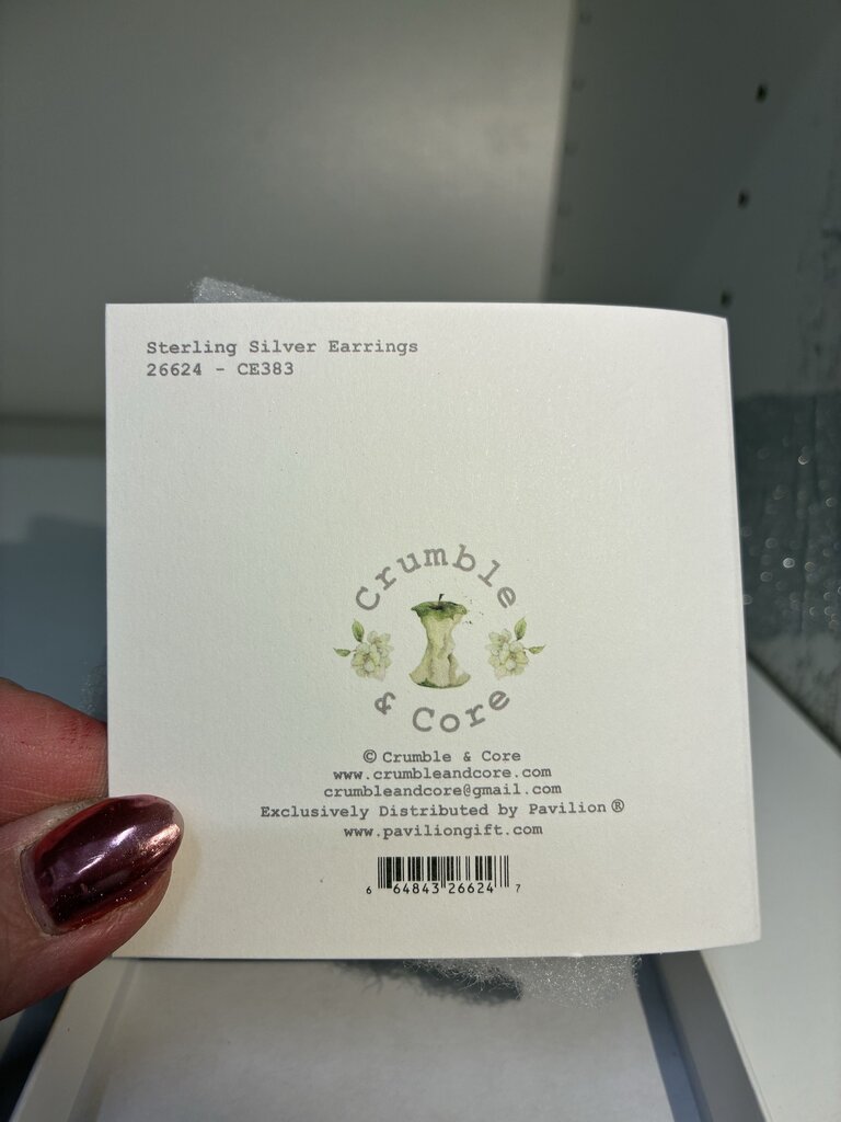 Crumble & Core Boxed Sterling Silver Earrings