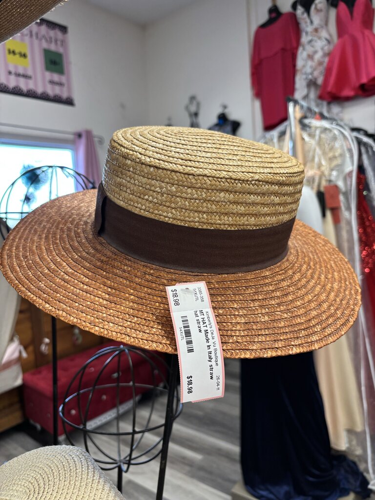Made in Italy 100% Straw Hat