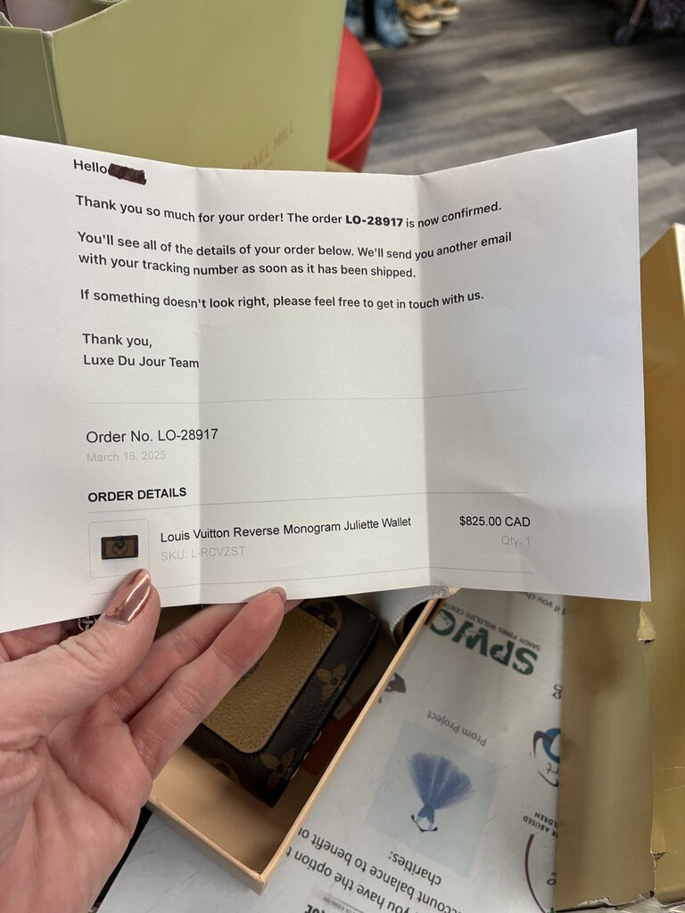 Louis Vuitton Reverse Monogram Juliette Wallet