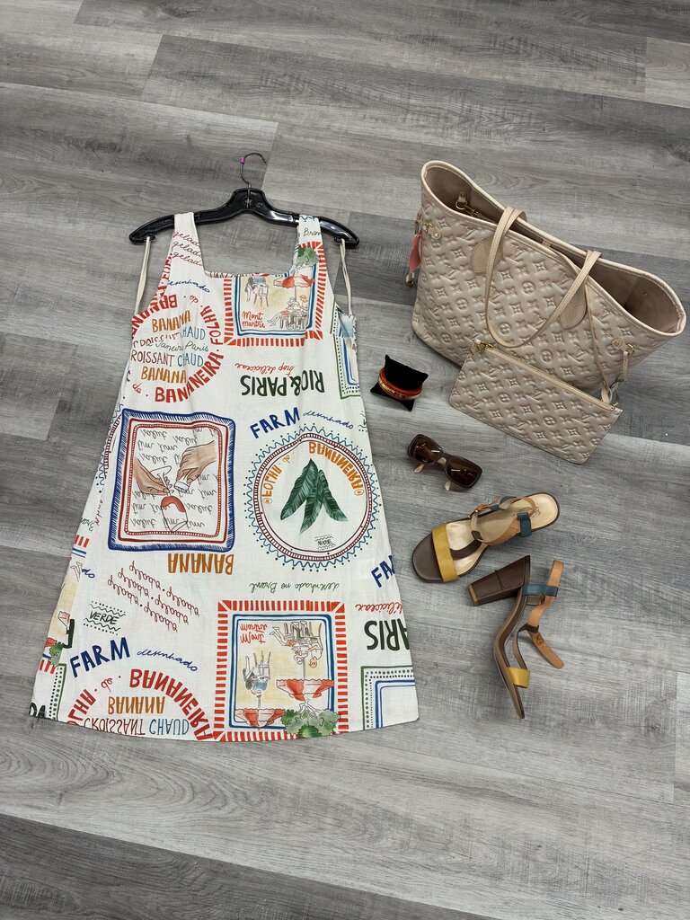 Spighe Di Lino Linen Dress Large