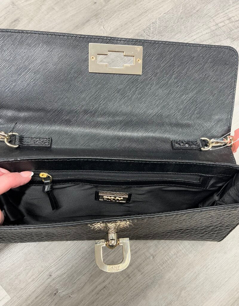 DKNY Leather Gold Hardware Clutch