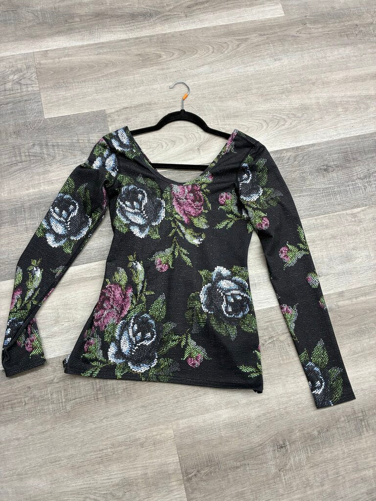 Lululemon Scoop Back Long Sleeve Floral Top 6