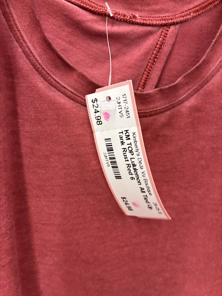Lululemon All Tied Up Tank Size 6