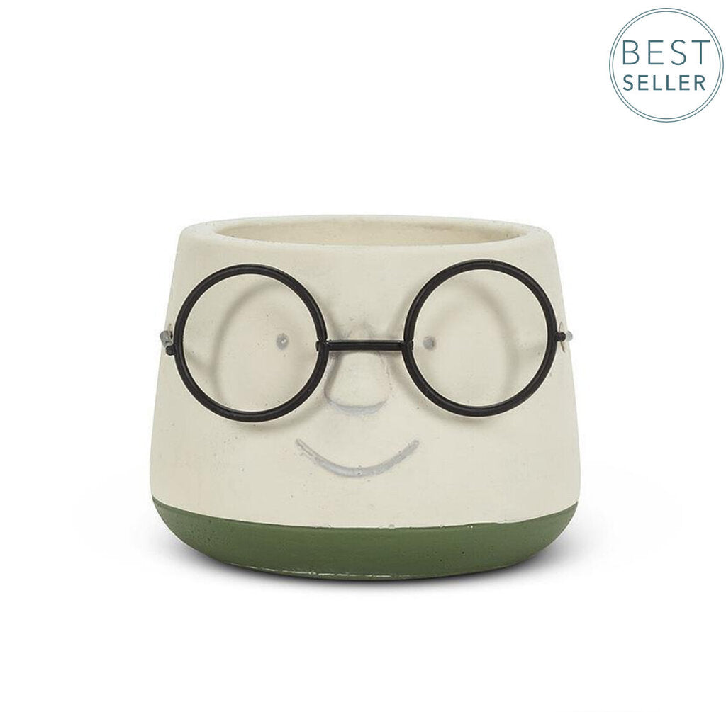 Abbott Small Planter With Glasses