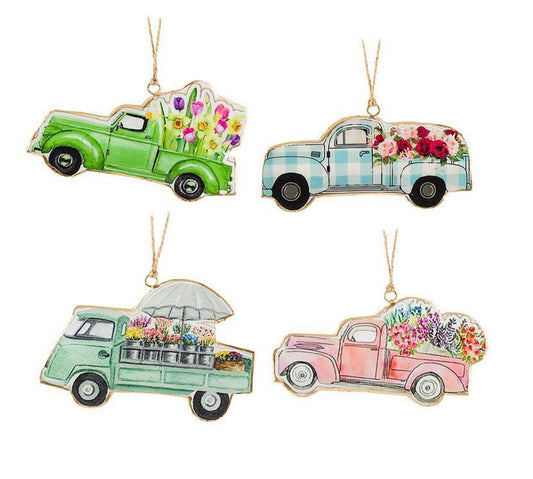 Abbott Blue Metal Truck With Tree