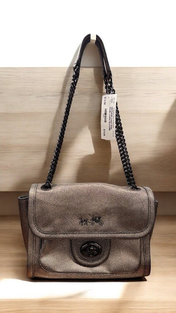 Coach Chain Strap Leather Purse