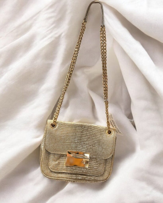 Michael Kors Metallic Chain Strap Bag