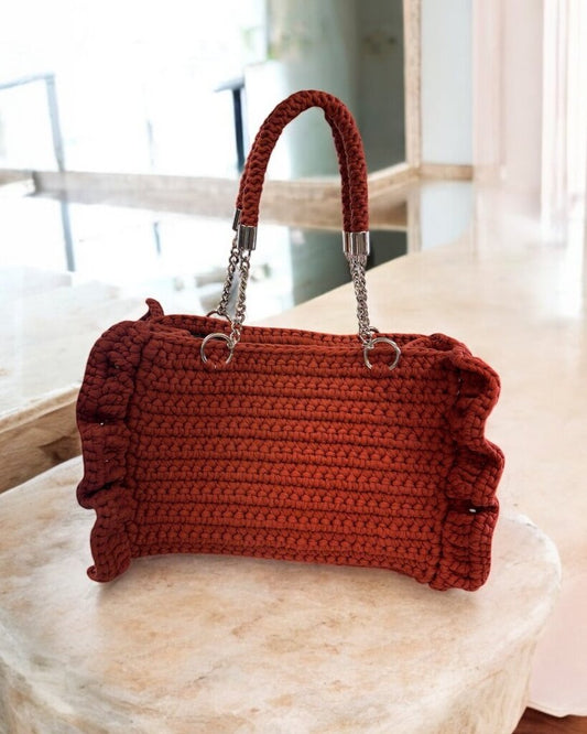 Ruffle 2 Handle Bag