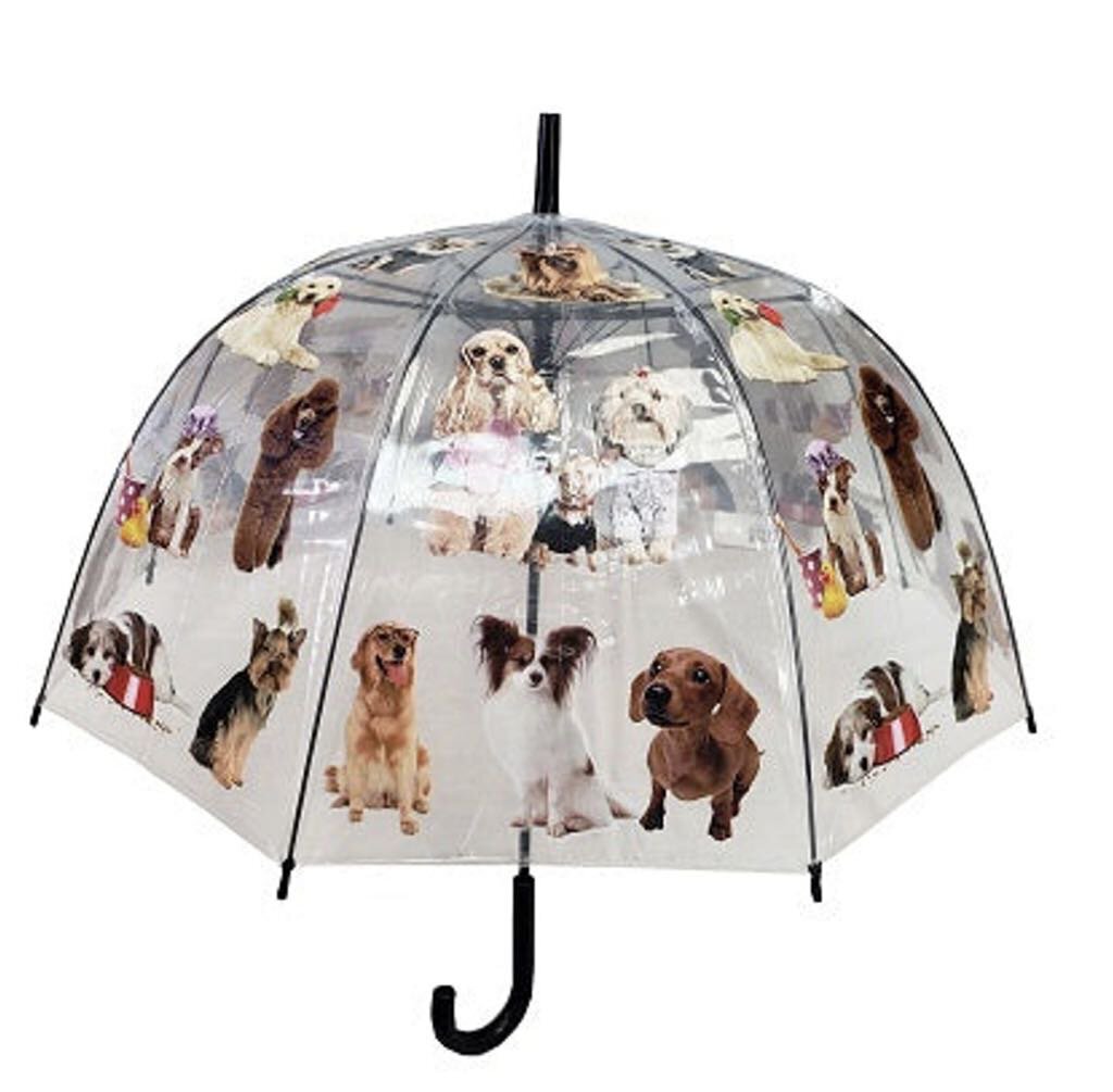 Dog Print Dome Umbrella