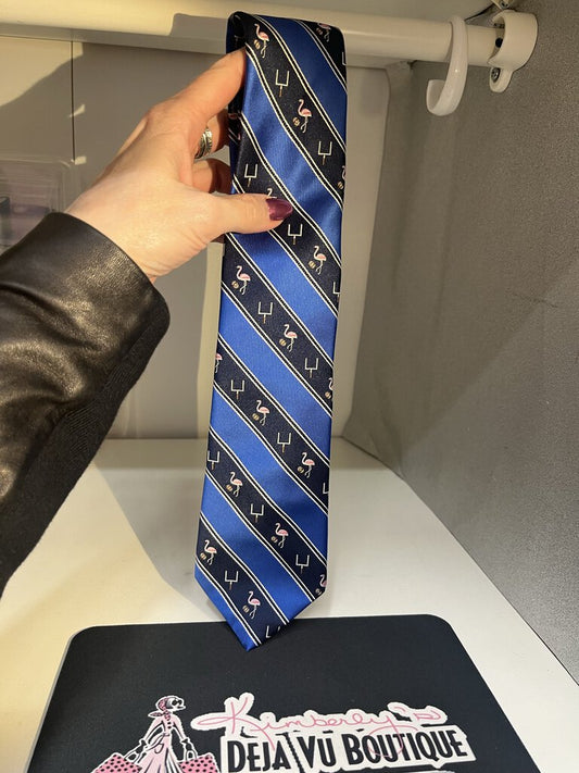 Izod Flamingo Playing Football Tie