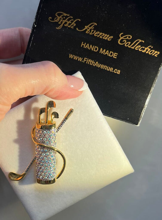 Fifth Avenue Brand New Golf Bag Brooch