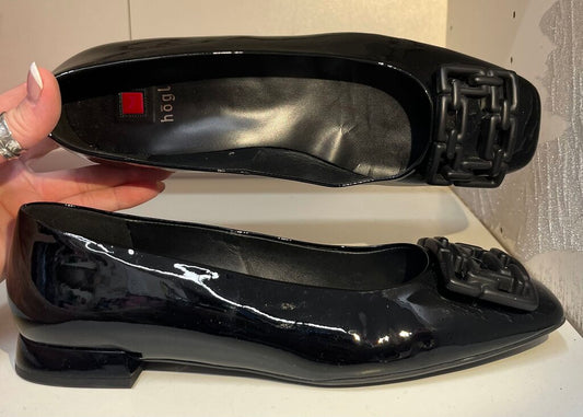 Hogl Chain Detail Patent Leather Shoe 5.5 = 9.5