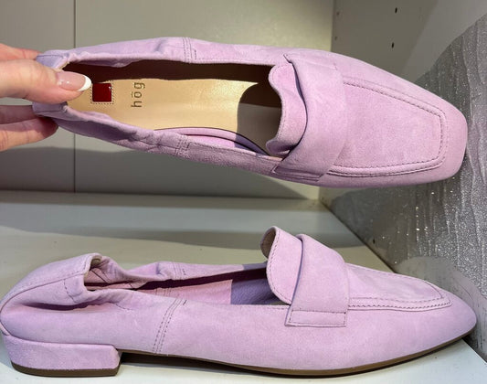 Hogl Suede Elastic Heel Shoe 6.5 = 10.5