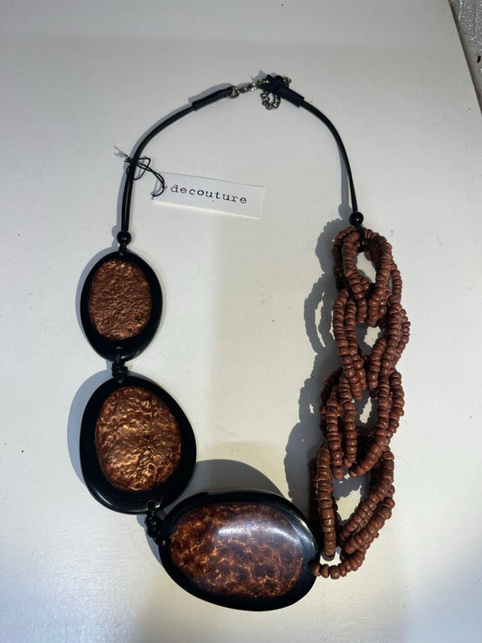 DeCouture Necklace Taupe & Black