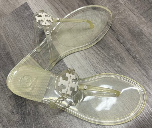 Tory Burch Clear Jelly Thong Sandals 9
