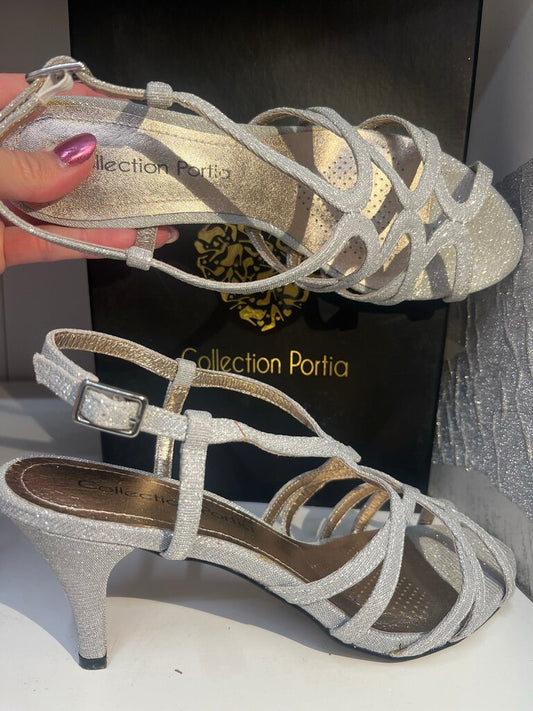 Collection Portia Sparkle Strappy Heels 7.5