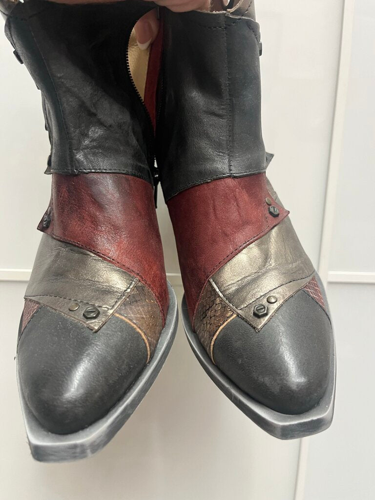 Casta Patchwork Leather Boots 36-6