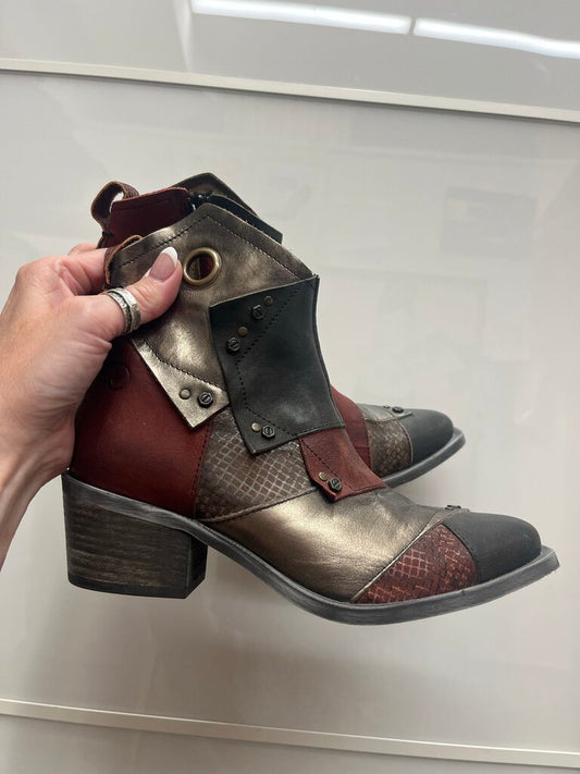 Casta Patchwork Leather Boots 36-6