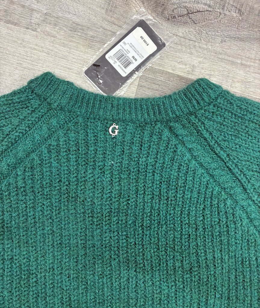 Guess Fuzzy Green Sweater M